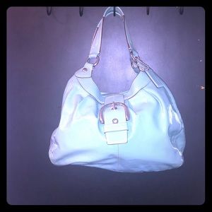 Coach Turquoise Patent Leather handbag